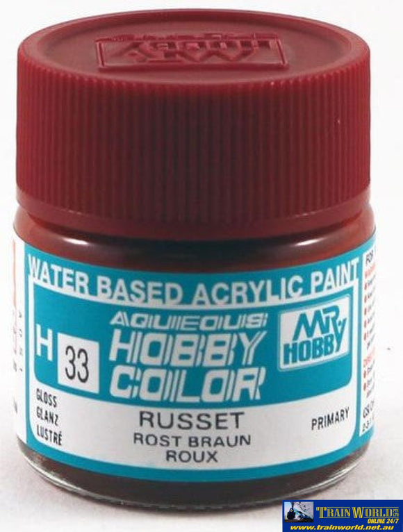 Gsi-H033 Gsi Creos Mr.hobby Aqueous Acrylic (Water) Paint Gloss H033 Russett 10Ml Glueandpaint