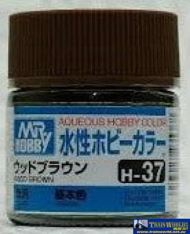Gsi-H037 Gsi Creos Mr.hobby Aqueous Acrylic (Water) Paint Gloss H037 Wood-Brown 10Ml Glueandpaint