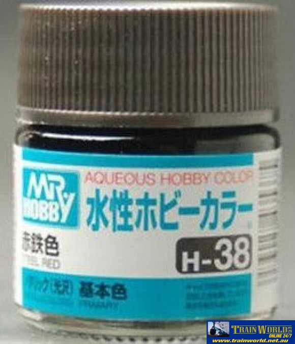 Gsi-H038 Gsi Creos Mr.hobby Aqueous Acrylic (Water) Paint Gloss H038 Metallic Steel-Red 10Ml