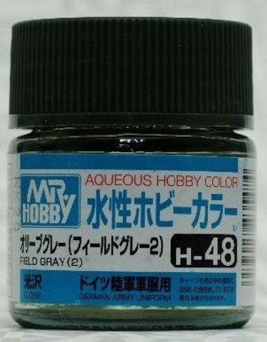 Gsi-H048 Gsi Creos Mr.hobby Aqueous Acrylic (Water) Paint Gloss H048 Field-Grey-2 (German Army