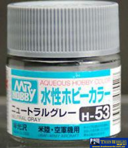 Gsi-H053 Gsi Creos Mr.hobby Aqueous Acrylic (Water) Paint Semi-Gloss H053 Neutral-Grey (Usaf/army