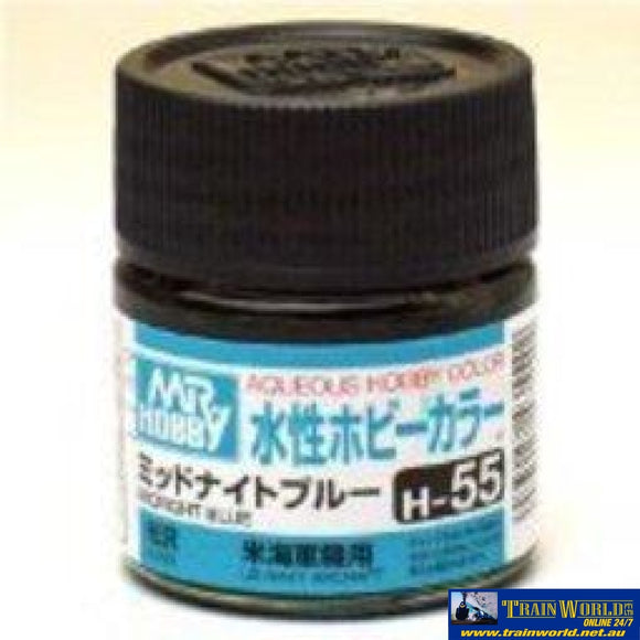 Gsi-H055 Gsi Creos Mr.hobby Aqueous Acrylic (Water) Paint Semi-Gloss H055 Midnight-Blue (Us Navy