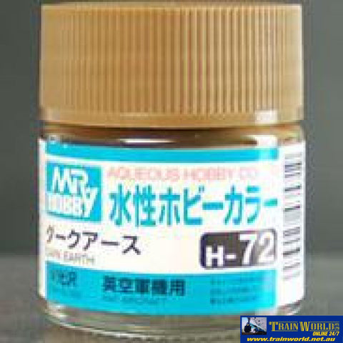 Gsi-H072 Gsi Creos Mr.hobby Aqueous Acrylic (Water) Paint Semi-Gloss H072 Dark-Earth (Raf Aircraft)