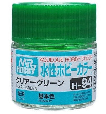 Gsi-H094 Gsi Creos Mr.hobby Aqueous Acrylic (Water) Paint Gloss H094 Clear-Green 10Ml Glueandpaint