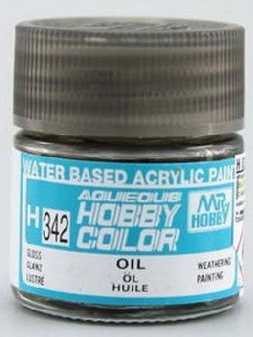 Gsi-H342 Gsi Creos Mr.hobby Aqueous Acrylic (Water) Paint Gloss H342 Weathering-Oil 10Ml