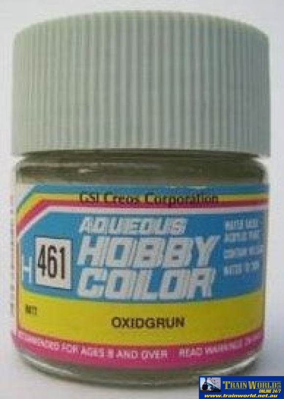 Gsi-H461 Gsi Creos Mr.hobby Aqueous Acrylic (Water) Paint Matt H461 Oxide-Green 10Ml Glueandpaint