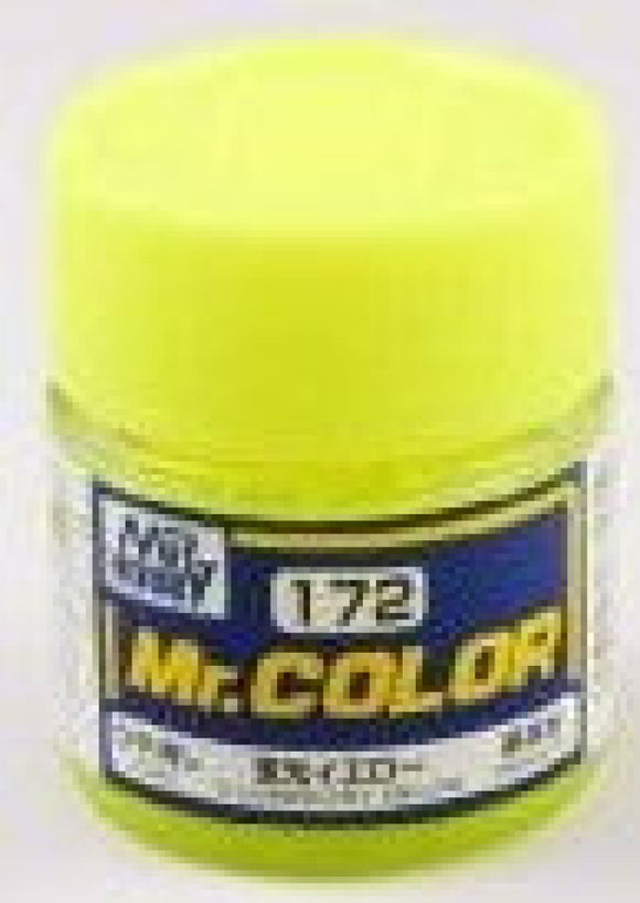 Gsi-Mc172 Gsi Creos Mr.colour Lacquer (Solvent) Paint Semi-Gloss Mc172 Fluorescent-Yellow 10Ml