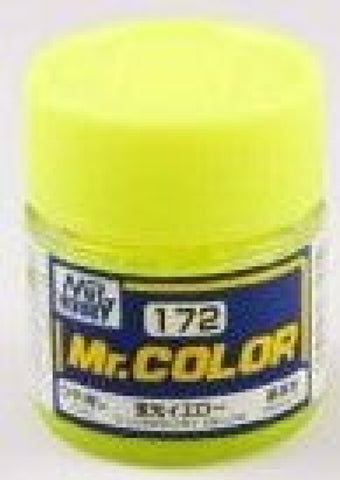 Gsi-Mc172 Gsi Creos Mr.colour Lacquer (Solvent) Paint Semi-Gloss Mc172 Fluorescent-Yellow 10Ml