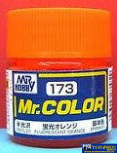 Gsi-Mc173 Gsi Creos Mr.colour Lacquer (Solvent) Paint Semi-Gloss Mc173 Fluorescent-Orange 10Ml