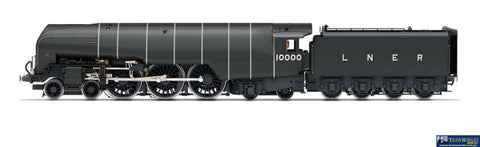 Hmr-R30126 Hornby Lner W1 Class Hush (Smoke Lifting Cowl) 4-6-4 10000 - Era 3 Oo Scale Dcc Ready