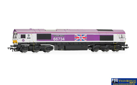 Hmr-R30332 Gbrf Class 66 Co-Co 66734 ’Platinum Jubilee’ - Era 11 Oo-Scale Dcc-Ready Locomotive