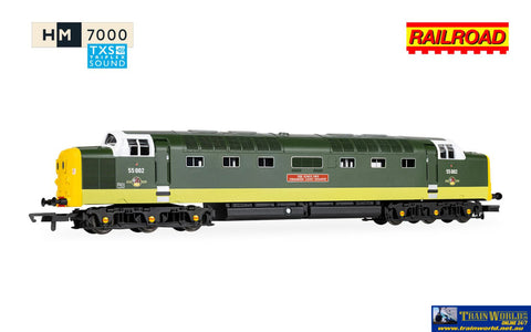 HMR-R30438TXS Hornby RailRoad: Class 55 (Deltic) - BR - 55002 ’The Kings own Yorkshire Light Infantry’ (DCC Sound