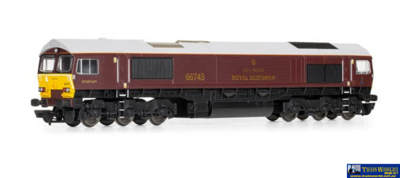 Hmr-R3950 Hornby R3950 Gbrf/Belmond Royal Scotsman Class 66 Co-Co 66743 Era 11 Oo-Scale Dcc-Ready