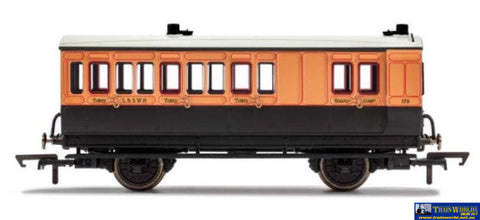 HMR-R40110 Hornby LSWR 4-Wheel Coach ’3rd Class Brake’ #179 with Lighting Era-2 OO-Scale Rolling Stock