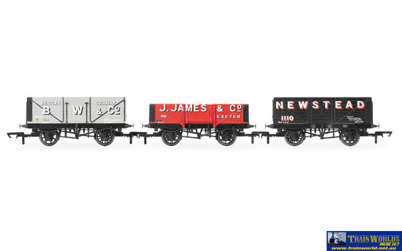 Hmr-R60103 Triple Wagon Pack B.w & Co J. James Co. Newstead Colliery - Era 3 Oo-Scale Rolling Stock
