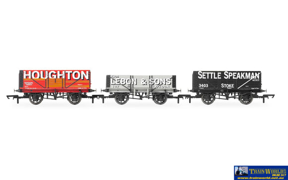 Hmr-R60116 Triple Wagon Pack Houghton Main Thos. Lebon & Sons Settle Speakman - Era 3 Oo-Scale