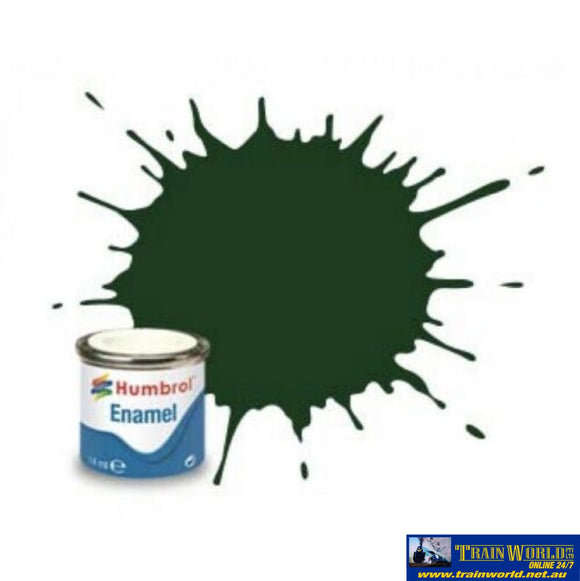 Hum-003 Humbrol Enamel (Oil) Paint Gloss Brunswick-Green 14Ml Glueandpaint