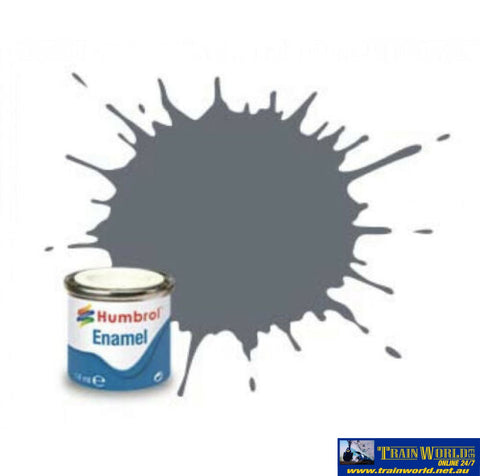 Hum-005 Humbrol Enamel (Oil) Paint Gloss Dark Admiralty-Grey 14Ml Glueandpaint