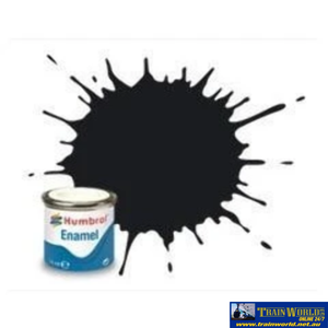 Hum-021 Humbrol Enamel (Oil) Paint Gloss Black 14Ml Glueandpaint