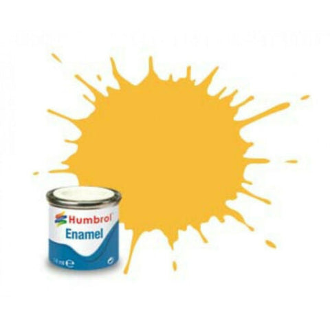 Hum-024 Humbrol Enamel (Oil) Paint Matt Trainer-Yellow 14Ml Glueandpaint