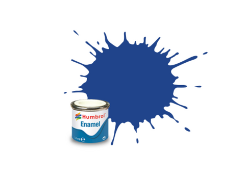 Hum-025 Humbrol Enamel (Oil) Paint Matt Blue 14Ml Glueandpaint