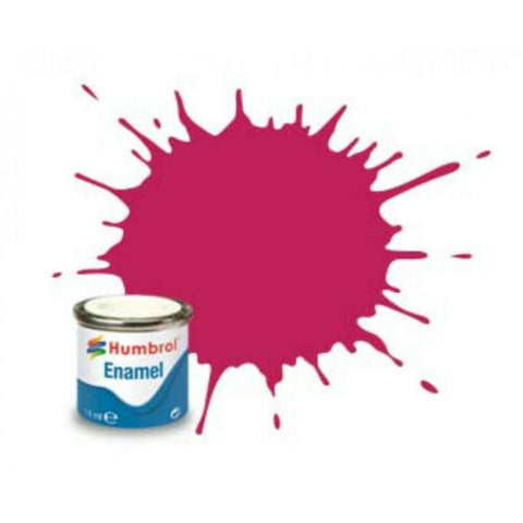 Hum-051 Humbrol Enamel (Oil) Paint Metallic Sunset-Red 14Ml Glueandpaint