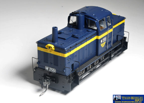 Idr-W12 Idr Models W-Class Diesel-Hydraulic Rebuilt-Body #w255 Vr Blue/gold Ho Scale Dcc-Ready