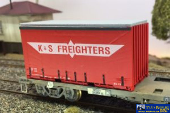 Ifm-Con015 Infront Models (Kit) 20’ Tautliner Container ’K&S Freighters’ Ho-Scale Containerandload