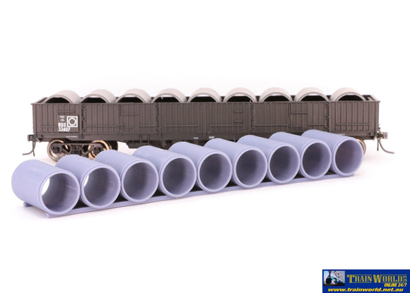 Ifm-Wgl017 Infront Models Pipe-Load 45’ Cast-Concrete With Large-Holes Ho-Scale Containerandload