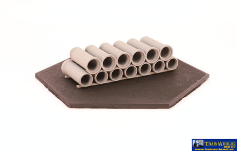 Ifm-Wgl027 Infront Models Pipe-Load (Cast Concrete) 22’ Open-Wagons Ho-Scale Containerandload