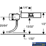 Kad-025 Kadee 20-Series No.25 Short-Length (Plastic-Shank) Over-Set Standard-Head (2-Pair) Ho Scale