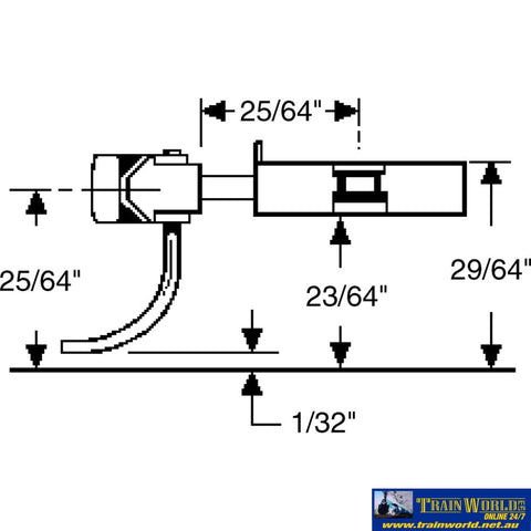 Kad-026 Kadee 20-Series No.26 Long-Length (Plastic-Shank) Center-Set Standard-Head (2-Pair) Ho Scale