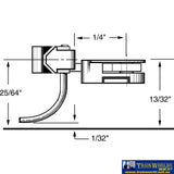 Kad-034 Kadee 30-Series No.34 Short-Length (Plastic Shank) Under-Set Standard-Head With Draftbox