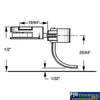 Kad-038 Kadee 30-Series No.38 Medium-Length (Plastic Shank) Center-Set Standard-Head With Draftbox