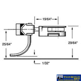 Kad-038 Kadee 30-Series No.38 Medium-Length (Plastic Shank) Center-Set Standard-Head With Draftbox
