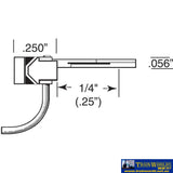 Kad-145 Kadee No.145 Whisker Short-Length Over-Set Standard-Head (2-Pair) Ho Scale Couplers