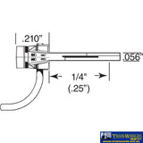 Kad-153 Kadee No.153 Whisker Short-Length Center-Set Scale-Head (2-Pair) Ho Scale Couplers