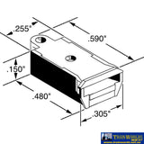 Kad-178 Kadee No.178 (No.158 With Scale Draftbox) Whisker Medium-Length Center-Set Scale-Head