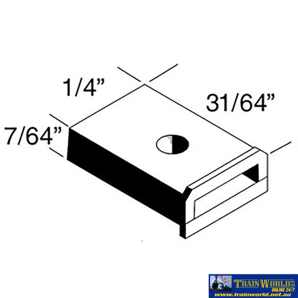 Kad-262 Kadee No.262 Whisker Narrow Snap-Together Plastic Draftboxes & Lids (10-Pair) Ho Scale