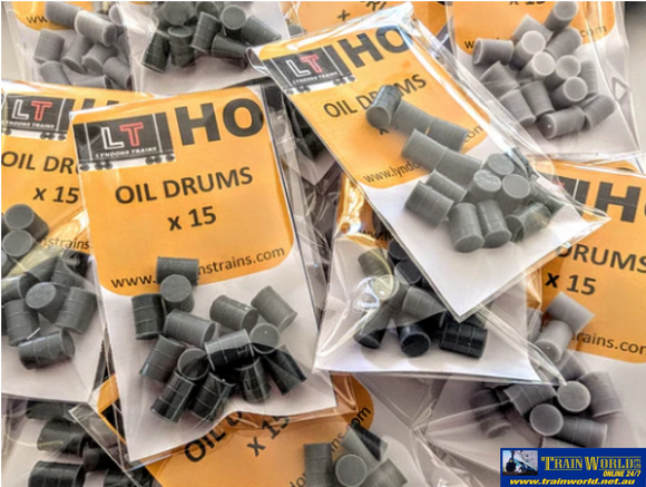 LSM-HOOIL Oil Drums x 15 HO-Scale (Copy) Part