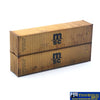 MBB-40MSC N Scale Shipping Container Set of 2 - MSC - Pre Weathered - ContainerAndLoad