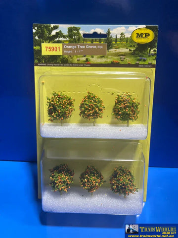 MBB-75901 MP Scenery - Orange Tree Grove - N Scale 6/pk - Scenery