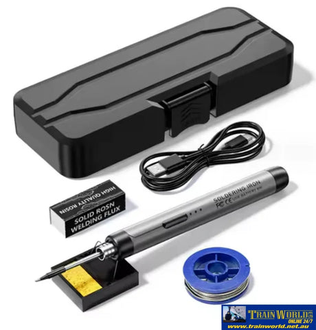 MBB-USBSI Model Box USB Rechargeable 300-450°C Temperature Adjustable Soldering Iron (10-Watts) Tool