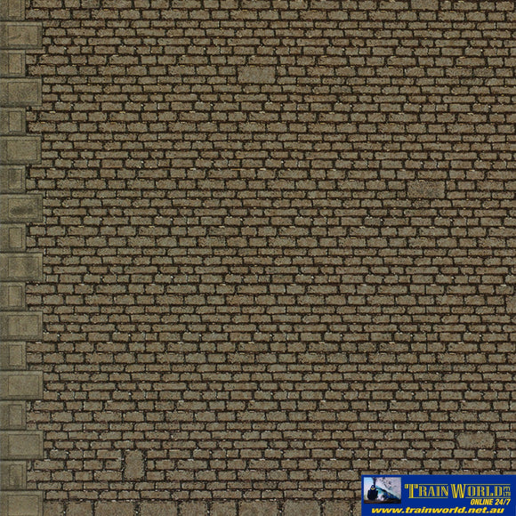 Met-Moo58 Metcalfe Card-Sheet Semi-Cut Stonework B1-Style 280Mm X 200Mm (8-Pack) Oo Scale