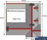 Met-Pn128 Metcalfe (Card Kit) Coaching Inn N-Scale Structures