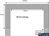 Met-Pn136 Metcalfe (Card Kit) Footbridge N-Scale Structures