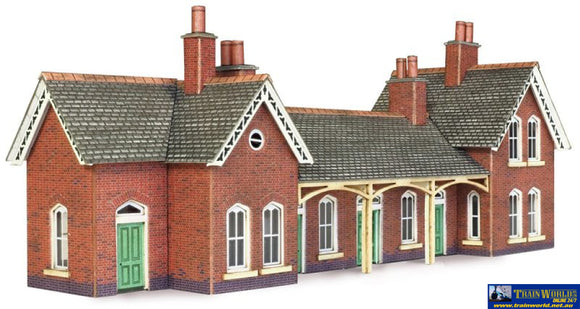 Met-Pn137 Metcalfe (Card Kit) Country-Station Red-Brick N-Scale Structures