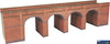 Met-Pn140 Metcalfe (Card Kit) Viaduct Red-Brick N-Scale Structures