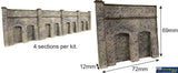 Met-Pn145 Metcalfe (Card Kit) Retaining-Wall Red-Brick N-Scale Scenery