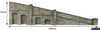 Met-Pn148 Metcalfe (Card Kit) Tapered-Retaining Wall Red-Brick N-Scale Scenery